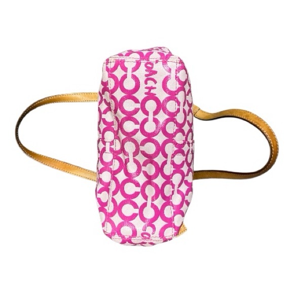 Coach EC - Pink Leah OP Art 2 Piece Bag & Wristlet Set - Picture 4 of 12